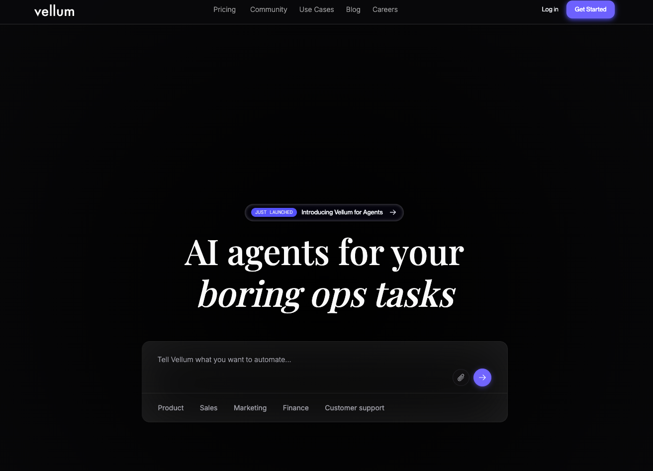 Vellum prompt playground